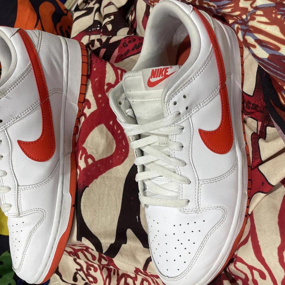 Nike Dunk Low - White/Crimson - Picture 4 of 6